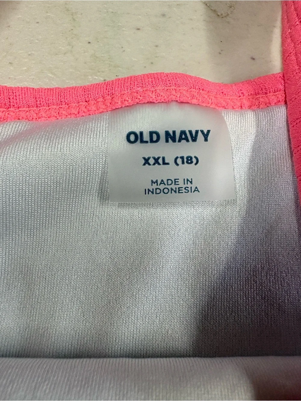 Old Navy Blue & Green Girls Cut-Out One-Piece Swimsuit with Pink Trim